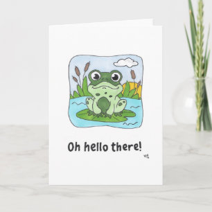 Hi - Froschkarte Dankeskarte
