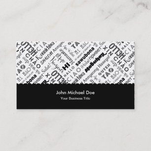 HI & Hello!Weltweit Visitenkarte