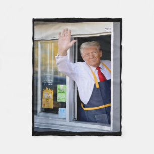 Hi Holen Sie Ihren Burger Donald Trump Cooks Fries Fleecedecke
