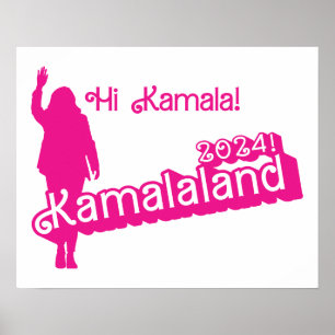 "Hi Kamala" - Affiche horizontale (slogan B)