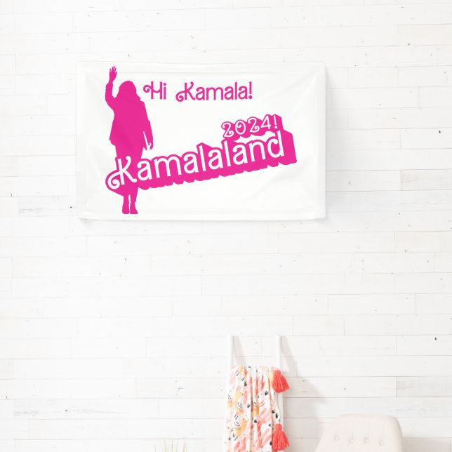 "Hi Kamala" - Bannière (slogan B) (Insitu)