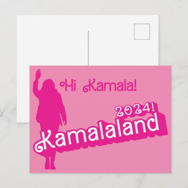 "Hi Kamala" - Postkarte (Tagline B) (Vorne/Hinten)