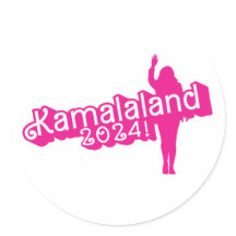 "Hi Kamala" - Rundaufkleber (kein Slogan)