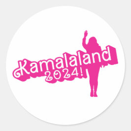 "Hi Kamala" - Sticker rond (pas de slogan)