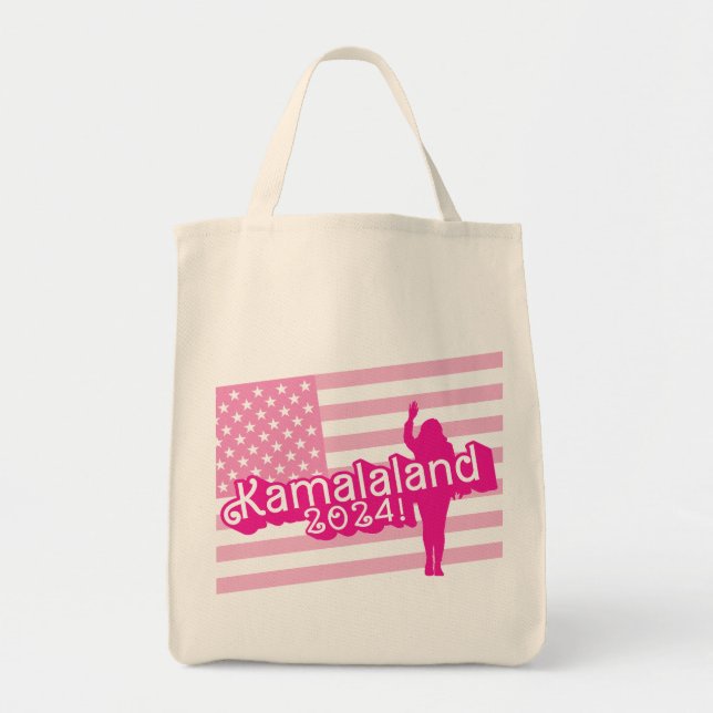 "Hi Kamala" - Tasche für Lebensmittelgeschäfte (ke (Vorne)