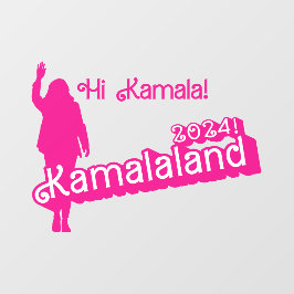 "Hi Kamala" - Wall Decal (Slogline B) Fensteraufkleber