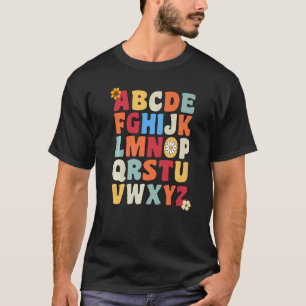 Hi Kindergarten Alphabet ABCs Preschool Vintag Te T-Shirt