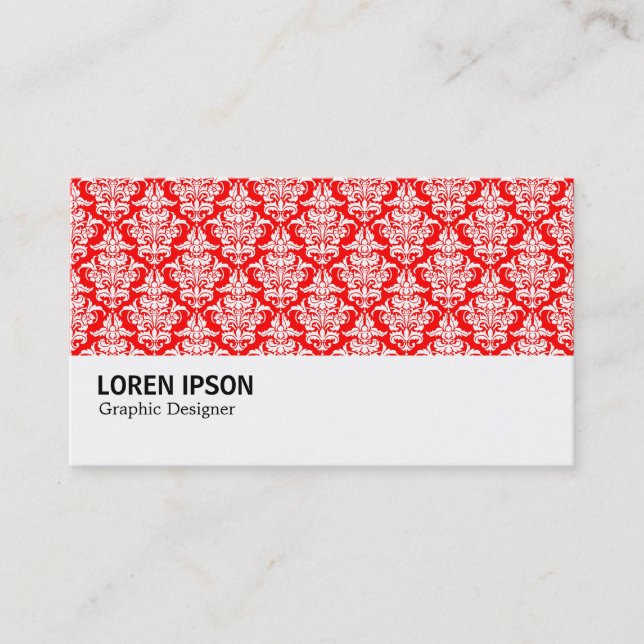 Hi-Phi - 0216 - Damask Pattern Visitenkarte (Vorderseite)
