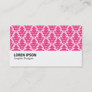 Hi-Phi - 0241 Neon Red Damask Visitenkarte