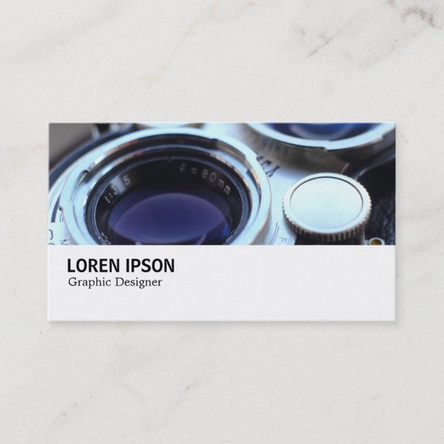 Hi-Phi - Vintage TLR-Kamera Visitenkarte (Vorderseite)