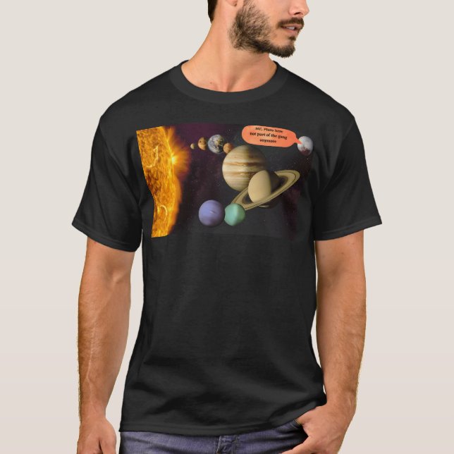 Hi Pluto Hier T-Shirt (Vorderseite)
