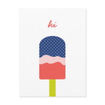 Hi Popsicle in Blue Coral Fun Personalisiertes Skr