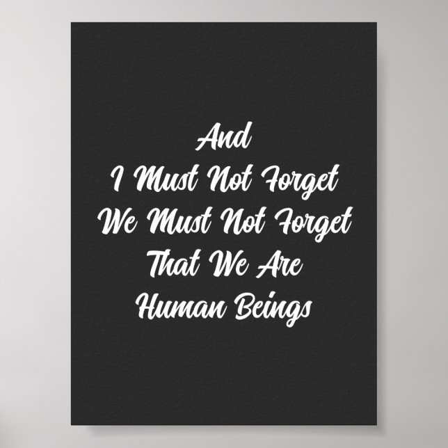 Hi Ren Human Beings Poster (Vorne)