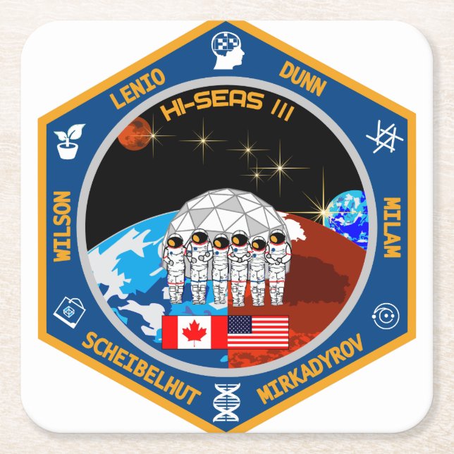 HI-SEAS III Untersetzer (Vorderseite)