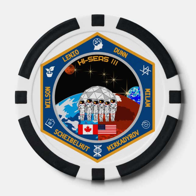 HI-SEAS-Mission III Poker-Chip Pokerchips (Vorderseite)