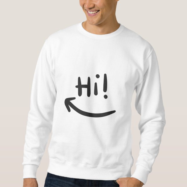 Hi smiling sweatshirt (Vorderseite)