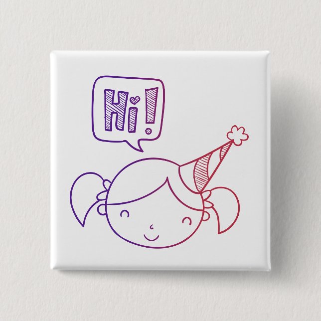 Hi-Square-Taste Button (Vorderseite)
