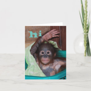 Hi Sweet Baby Orangutan Karte
