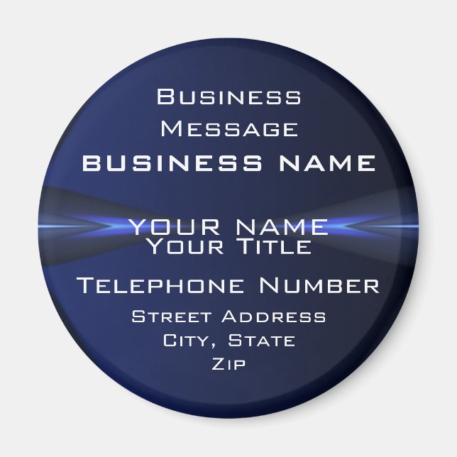 Hi Tec Futuristic Business Magnete Magnet (Vorne)