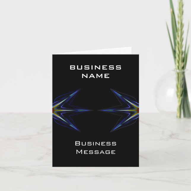 Hi Tech Business Note Card Karte (Vorderseite)