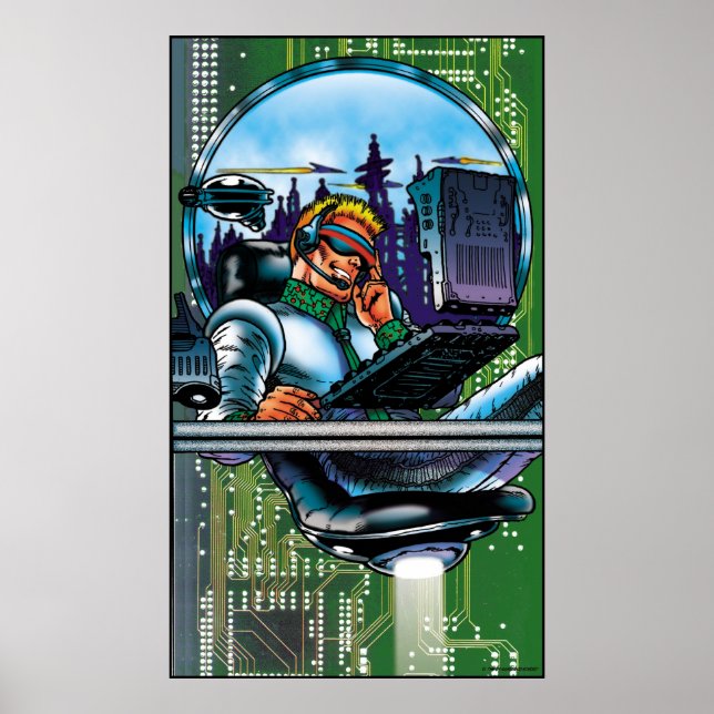 Hi-Tech-Typ Poster (Vorne)