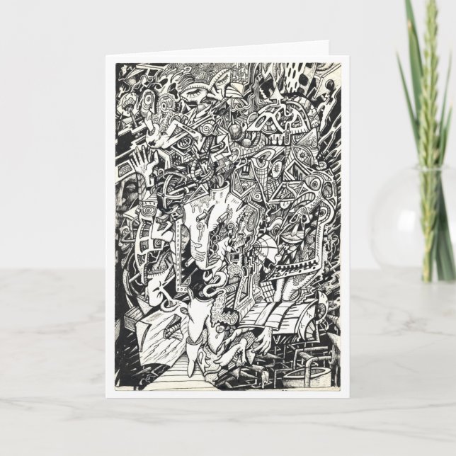 "Hi!", von Brian Benson Card Karte (Vorderseite)