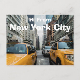 Hi von New York City Postcard Postkarte