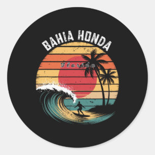 Hia Honda State Park Florida Strand Surfen  Runder Aufkleber