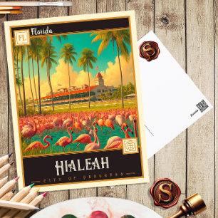 Hialeah, Florida   Vintage Postkarte