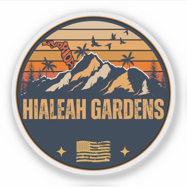 Hialeah Gardens, Florida Aufkleber (Vorderseite)