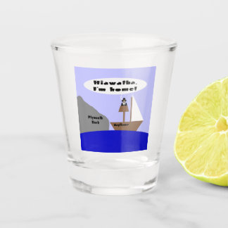 Hiawatha, I'm Home Cartoon Schnapsglas