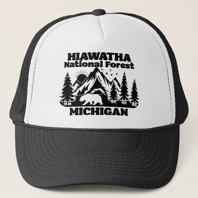 Hiawatha National Forest Michigan Truckerkappe (Vorderseite)