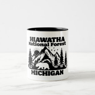 Hiawatha National Forest Michigan Zweifarbige Tasse