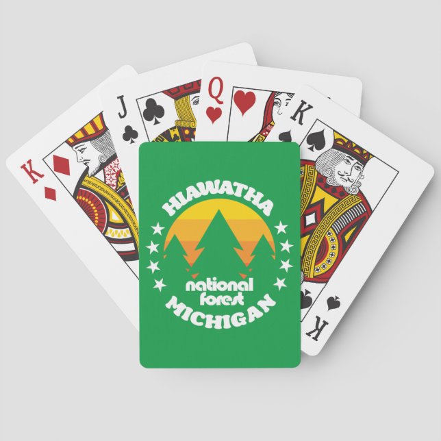 Hiawatha National Forest Spielkarten (Rückseite)