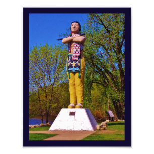 Hiawatha Statue Fotodruck