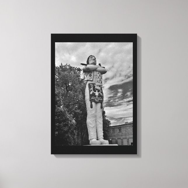 Hiawatha Statue Leinwanddruck (Vorderseite)