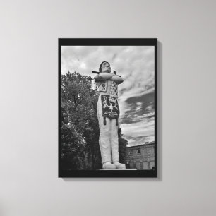 Hiawatha Statue Leinwanddruck