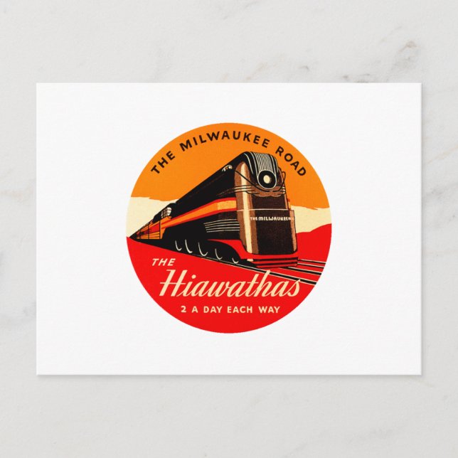 Hiawathas Train Postkarte (Vorderseite)