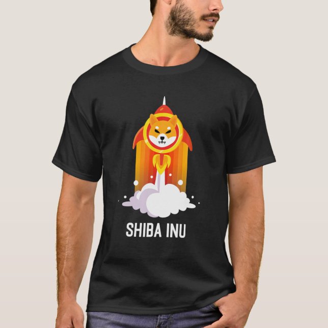 $HIB to Moon - SHIB - Shiba Inu-Münze T-Shirt (Vorderseite)