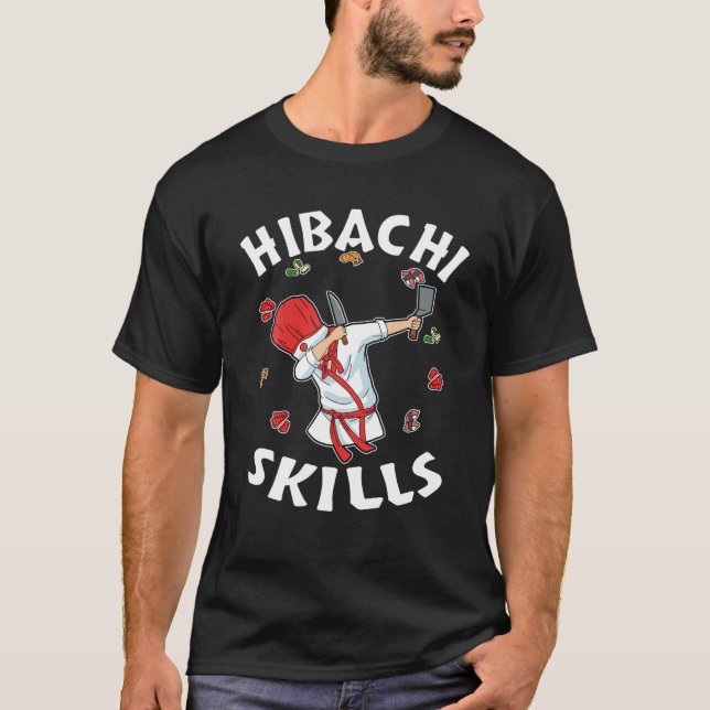 Hibachi Connoisseur Geschenke Hibachi Koch T-Shirt (Vorderseite)