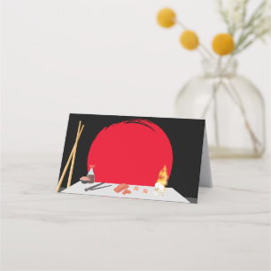 Hibachi-Geburtstags-Dinner-Platzkarten Platzkarte