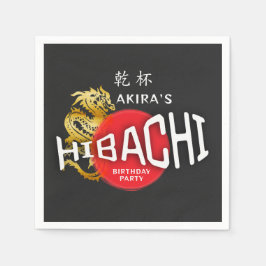 Hibachi Koch japanische GRILLEN Sushi Dragon Birth Serviette
