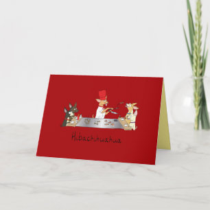 Hibachihuahu - Carte de voeux Hibachi Chihuahua