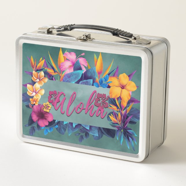 Hibiscus Aloha Salutation Lunchbox (Devant)