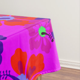 Hibiscus Art Bold Pattern Tropical Themed Tischdecke