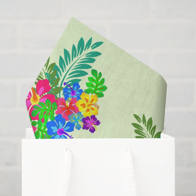Hibiscus Art Swag  Seidenpapier (Geschenktüte)