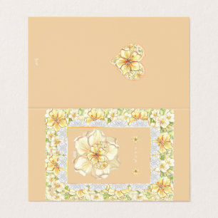 Hibiscus & dentelle JAUNE