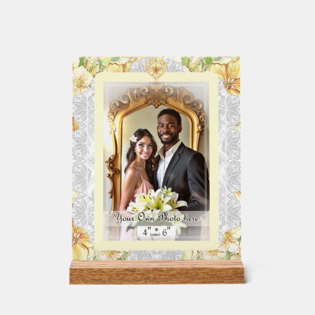 Hibiscus & dentelle JAUNE (Recto)