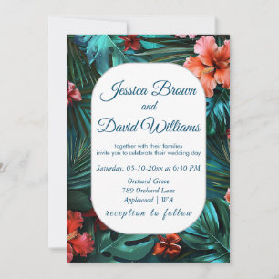 Hibiscus Dream Tropical Faire-part de mariage