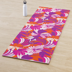Hibiscus Dschungel Hawaiian Tropical Floral - Mage Yogamatte